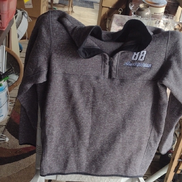 Antigua Men's Fleeced Gray Shirt Jacket XL - Picture 1 of 5